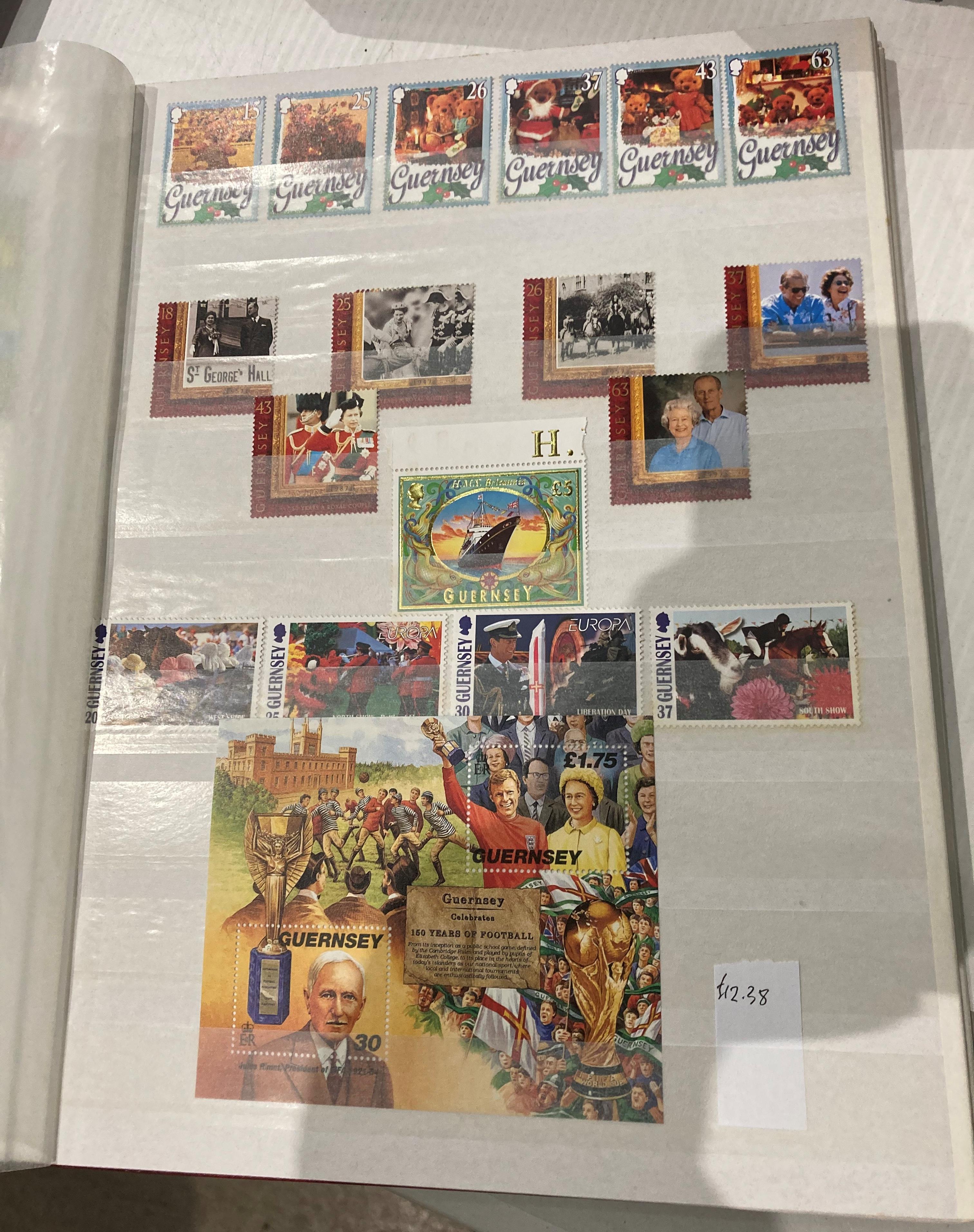 Seven stamp albums and contents - stamps from GB, - Image 6 of 15