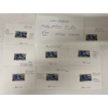 8 x South African 3d Blue error stamps,