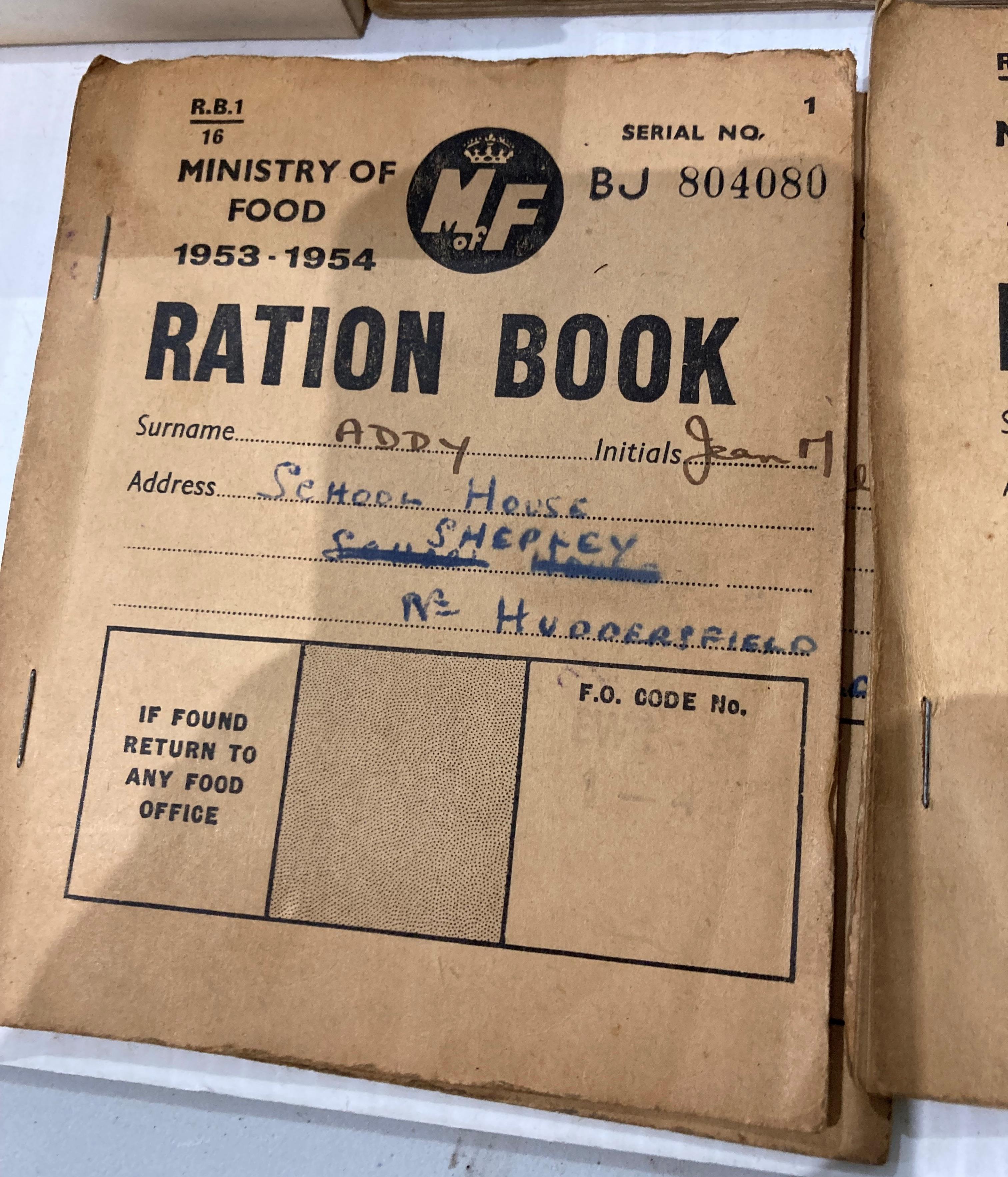 Contents to tray - small signed photograph of Gracie Fields, Ration Books, Austin Seven handbook, - Image 7 of 10