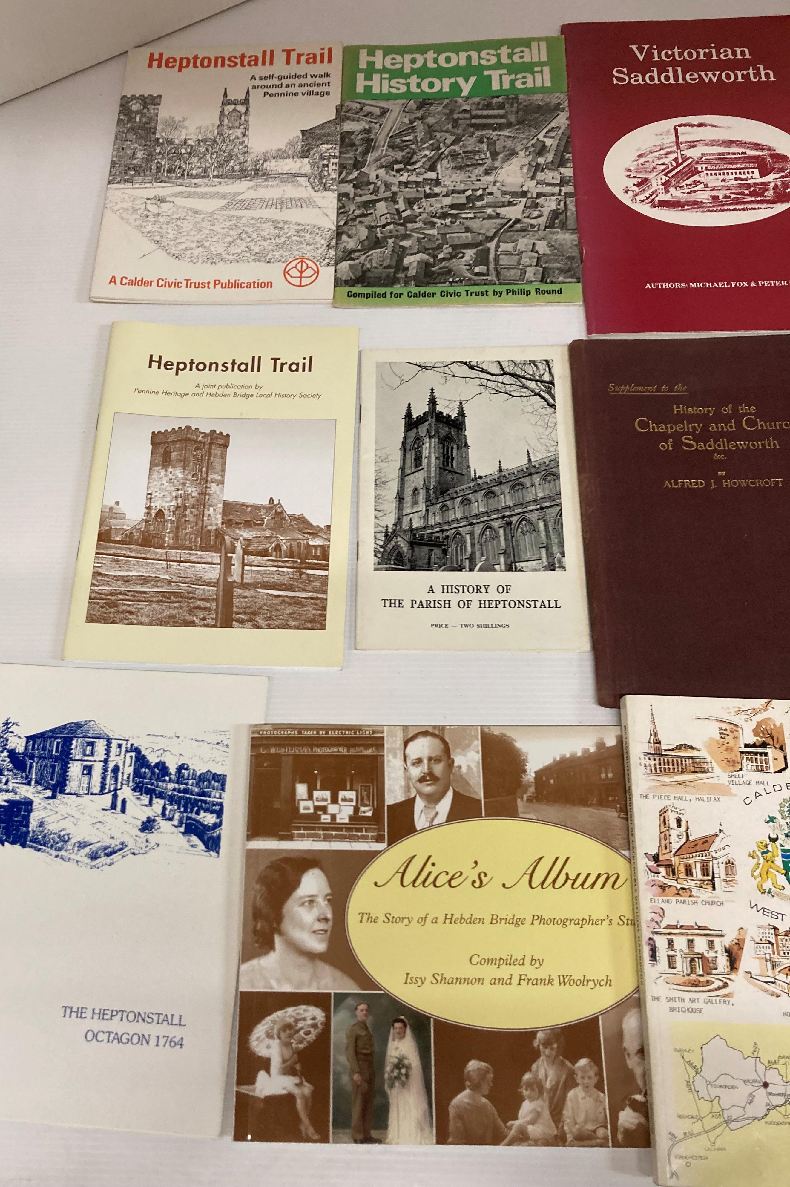 Contents to stack - nineteen books and booklets mainly related to the Calderdale area including - Image 2 of 4