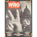 The Who 1975 tour poster 83cm x 59cm - with tears
