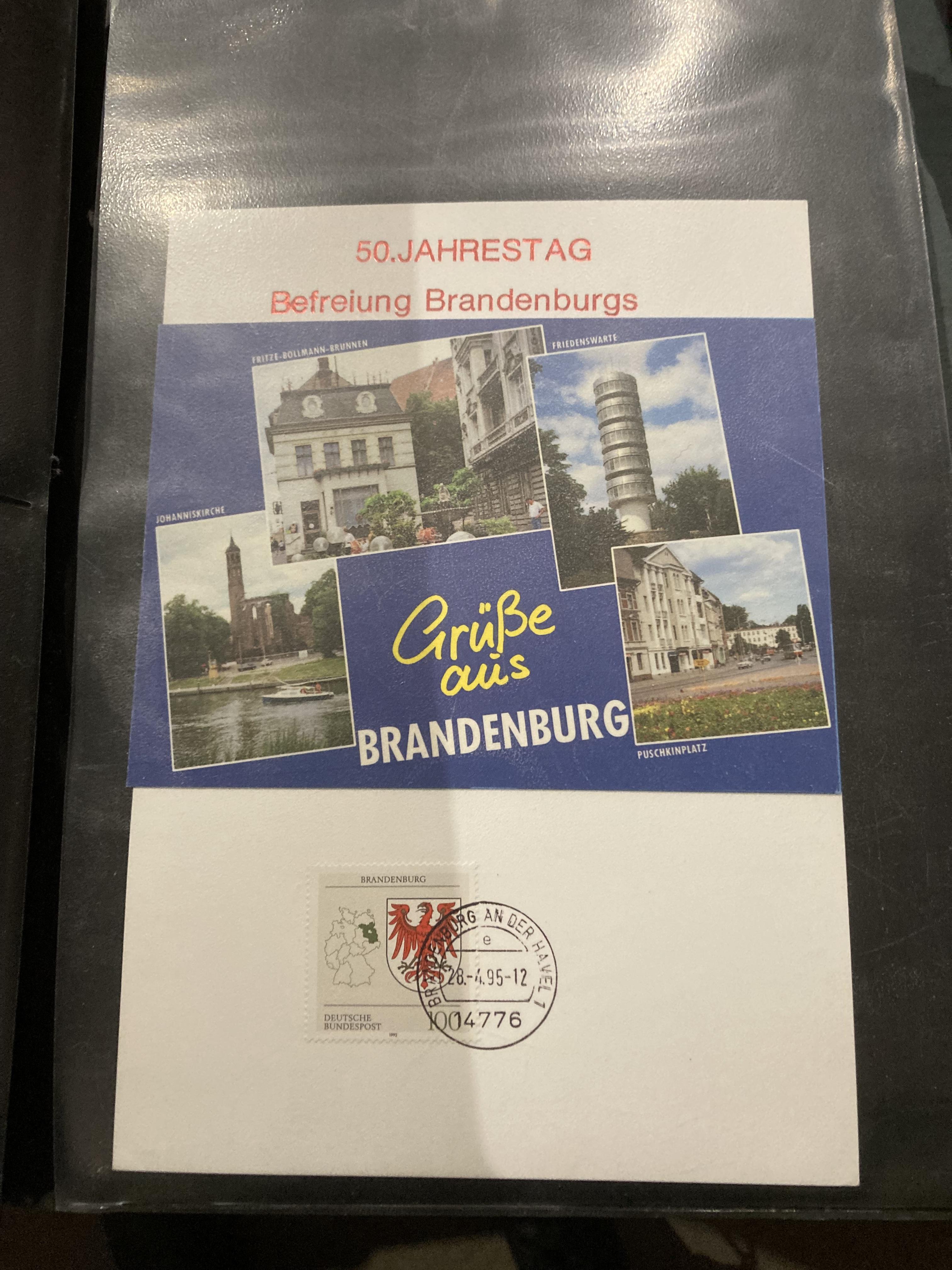 Contents to box nine stamp albums and contents - Germany and Netherlands stamps including German - Image 2 of 11