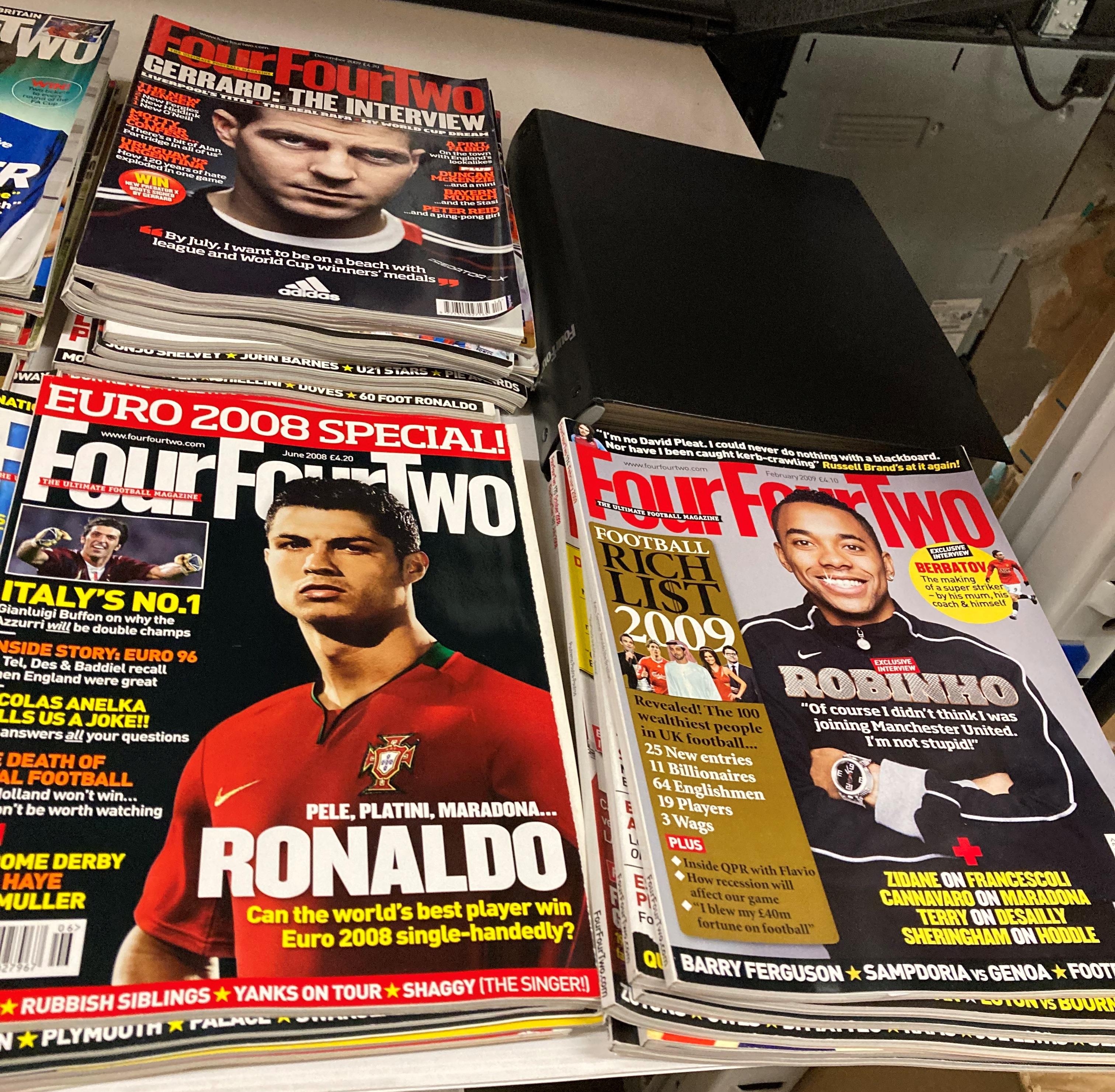 Contents to shelf - a large quantity of Four Four Two Football magazines circa 1998-2009 including - Image 5 of 5