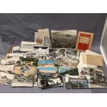 Contents to tray approximately 250 items - mainly postcards and photographs featuring views in the