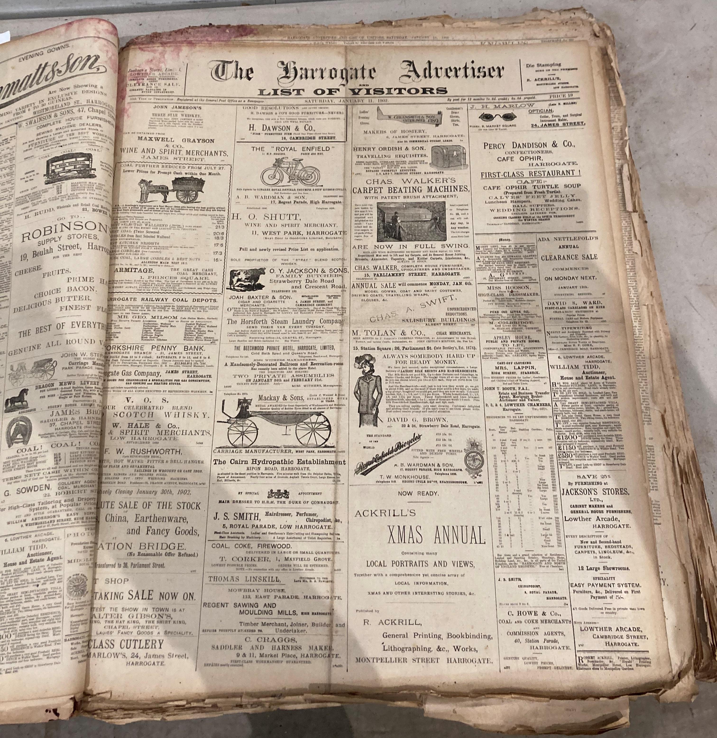 The Harrogate Advertiser and List of Visitors 66th Year of Publication - Sat Jan 4th 1902 - price - Bild 4 aus 11