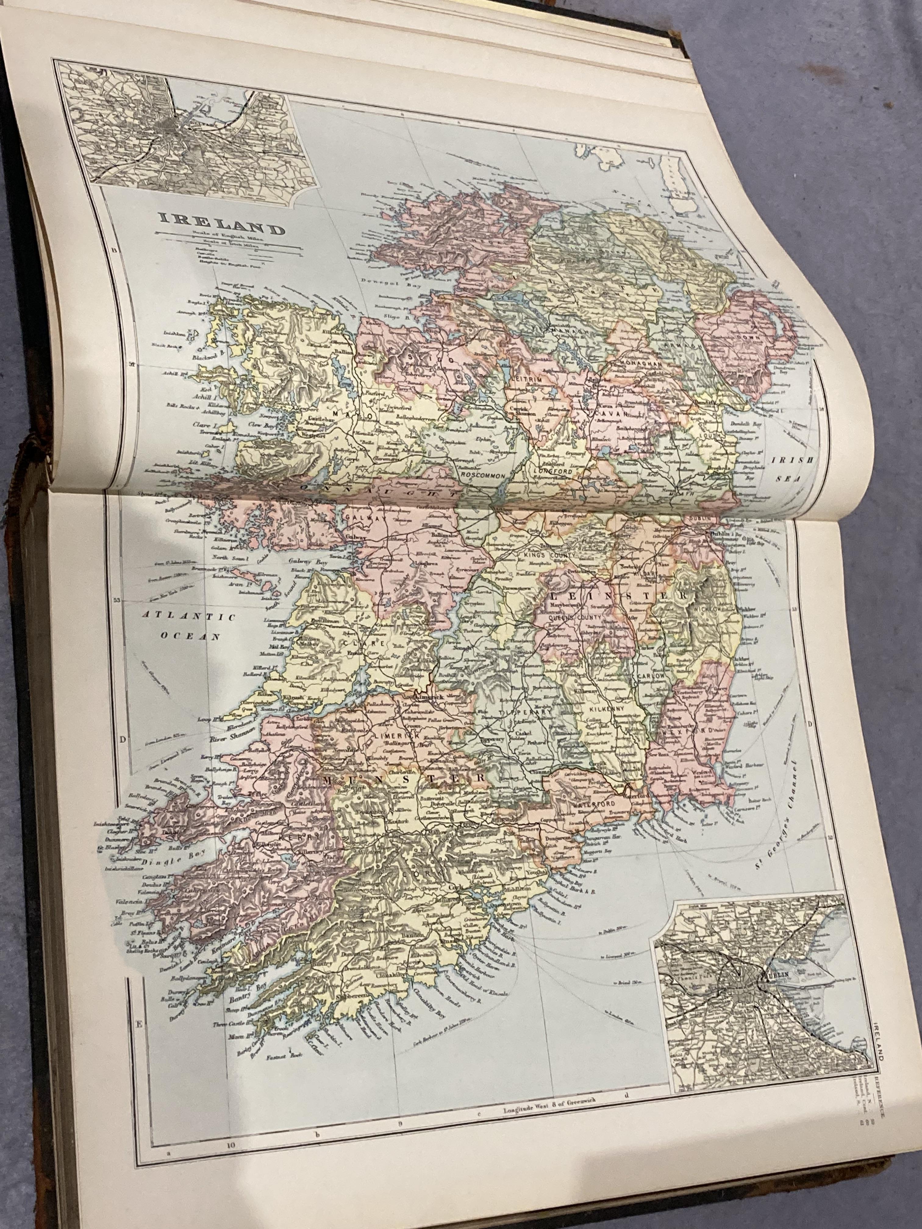 New Large Scale Atlas of the British Isles from the Ordnance Survey with plans of Towns, - Image 10 of 12