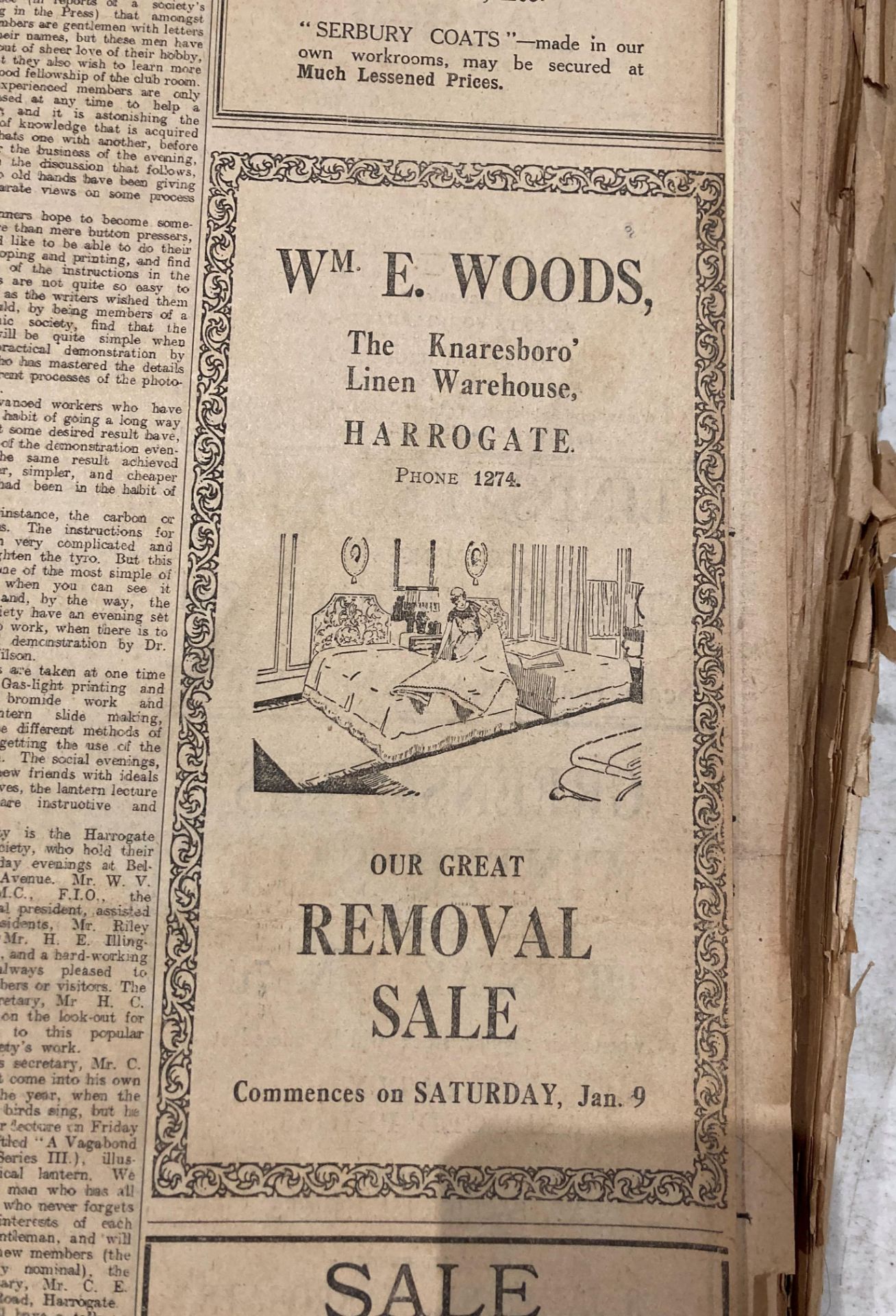 The Harrogate Herald and Weekly List of Visitors No 45 vol LXII - Wed Jan 6th 1926 to Dec 29th - - Image 4 of 9