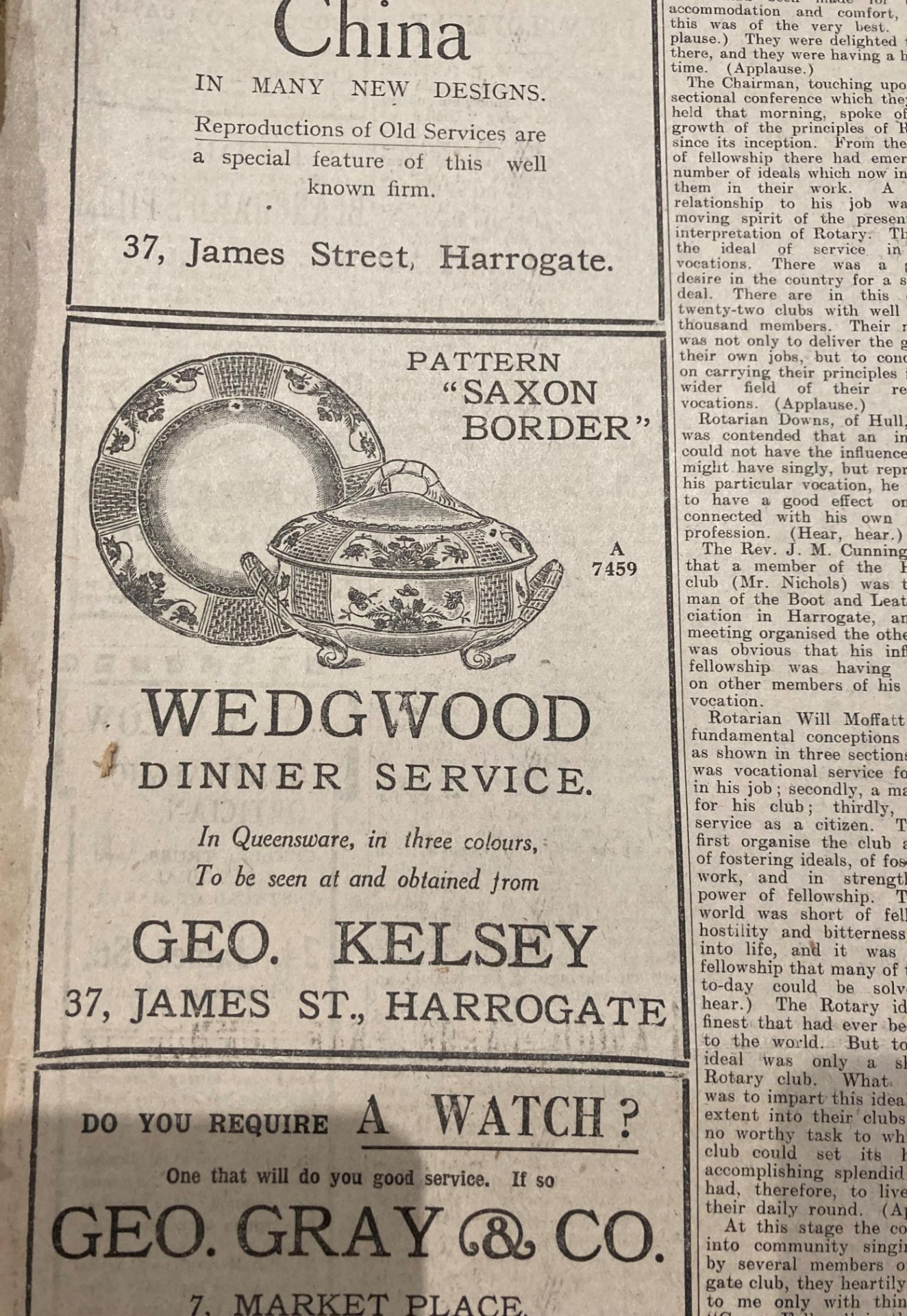 The Harrogate Herald and Weekly List of Visitors No 45 vol LXIII - Wed Jan 5th 1927 to Dec 28th - - Image 9 of 12
