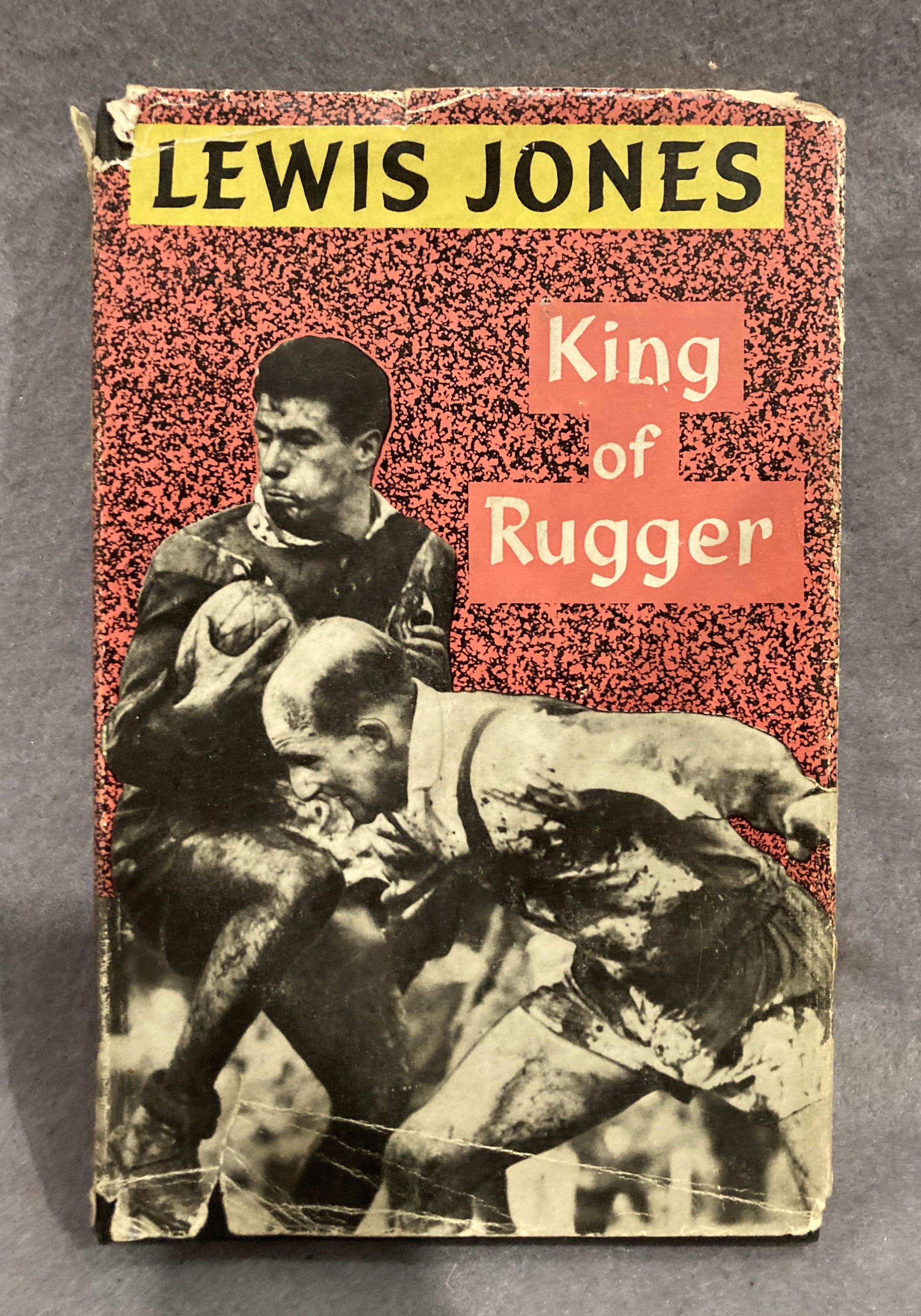 Lewis Jones 'King of Rugger' First Edition 1958 with dust jacket and a personal annotation by Lewis - Image 2 of 5