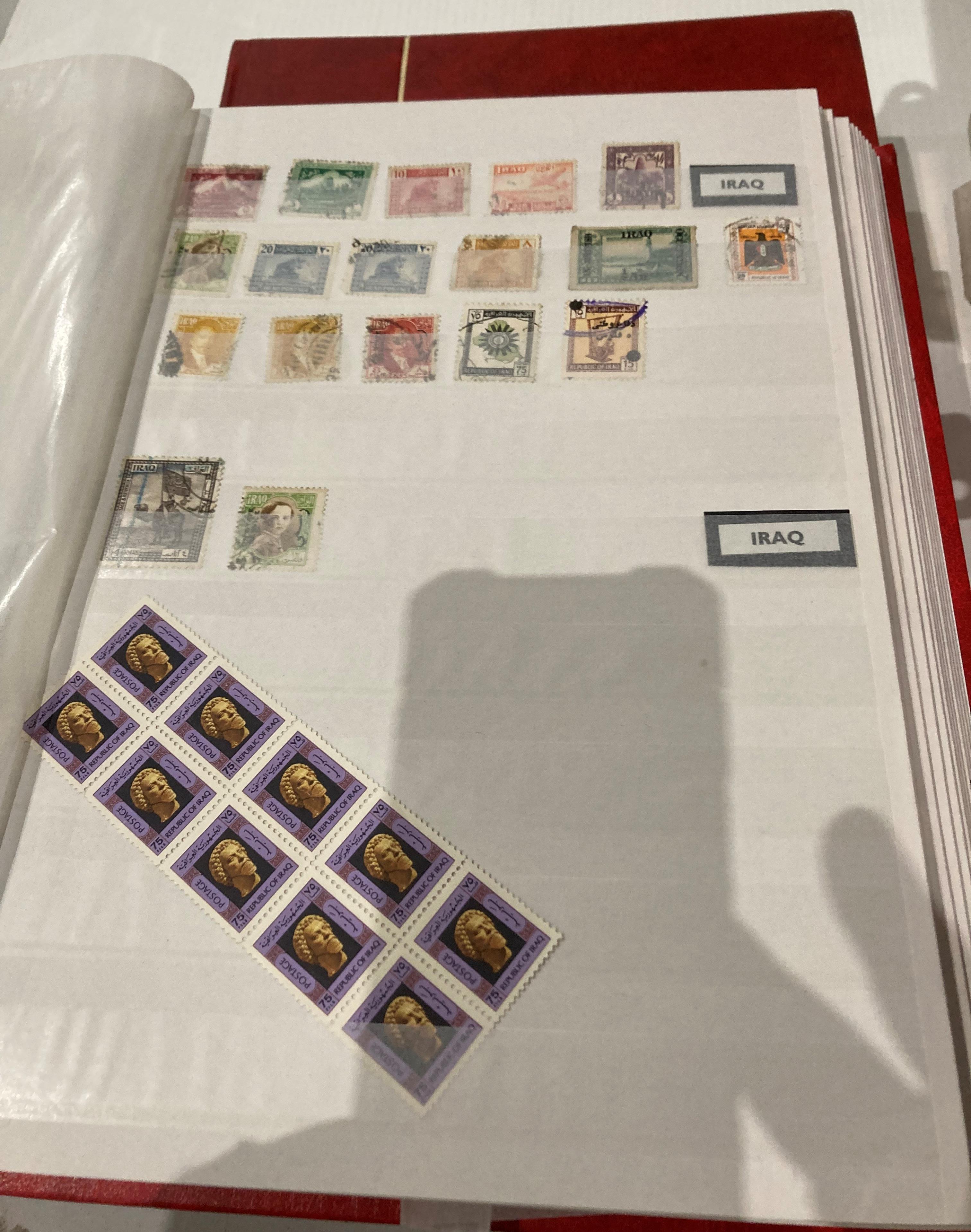 Contents to crate - eleven stamp albums and contents - European, Asia, Middle East, - Image 4 of 9