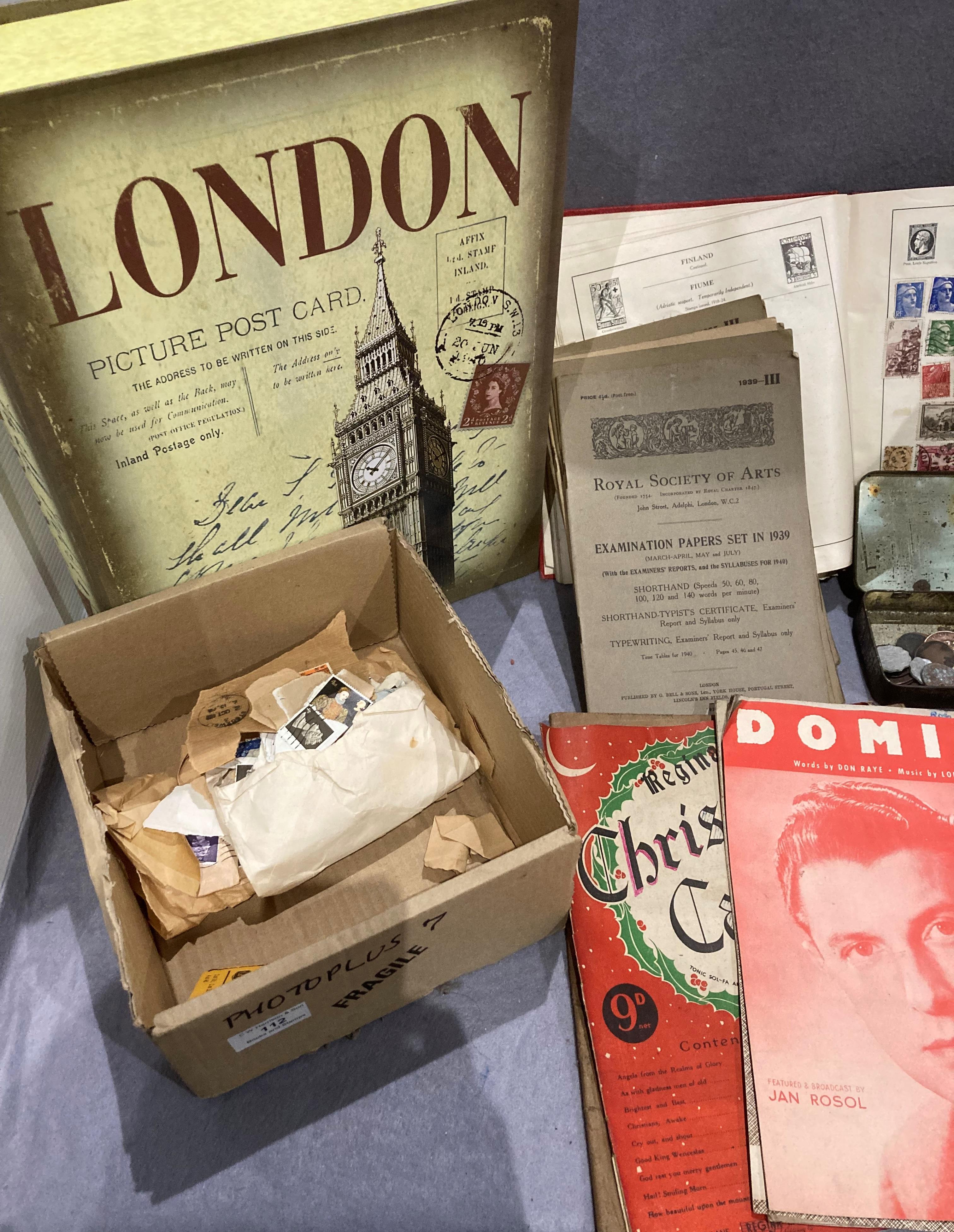 Contents to London Picture Post card box - a quantity of leaflets and booklets - Royal Society of - Image 2 of 3