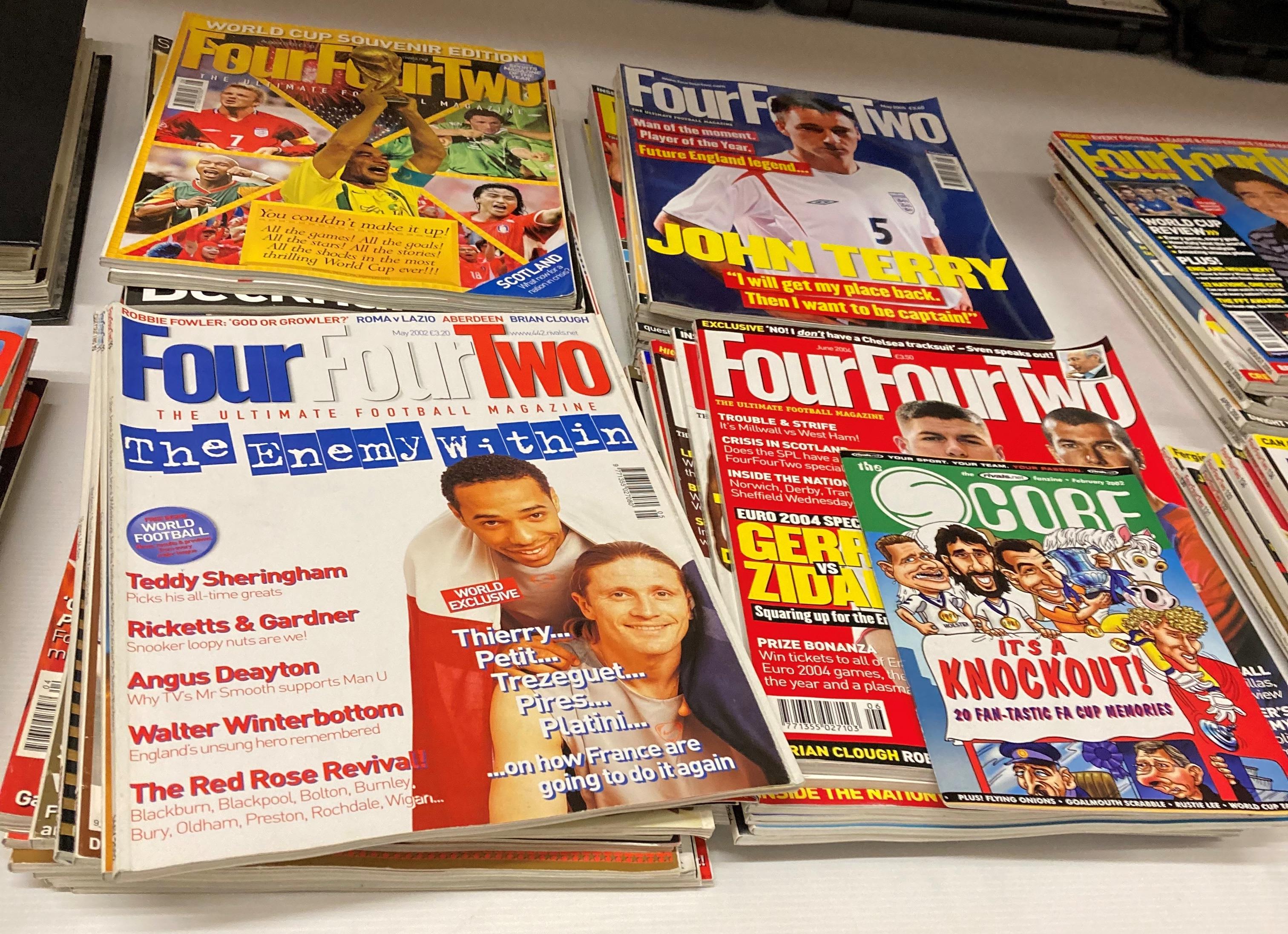 Contents to shelf - a large quantity of Four Four Two Football magazines circa 1998-2009 including - Image 3 of 5