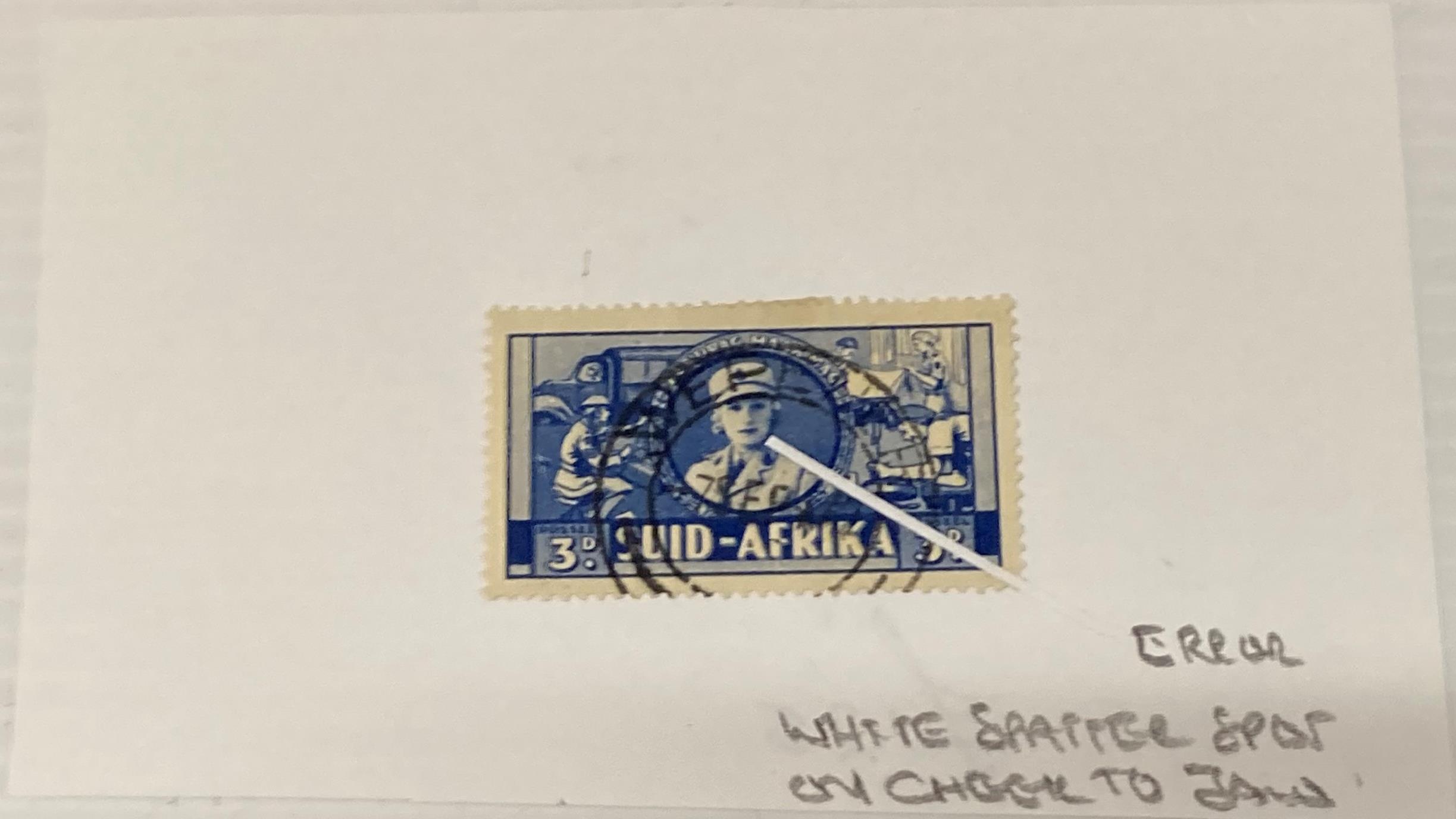 8 x South African 3d Blue error stamps, - Image 7 of 9