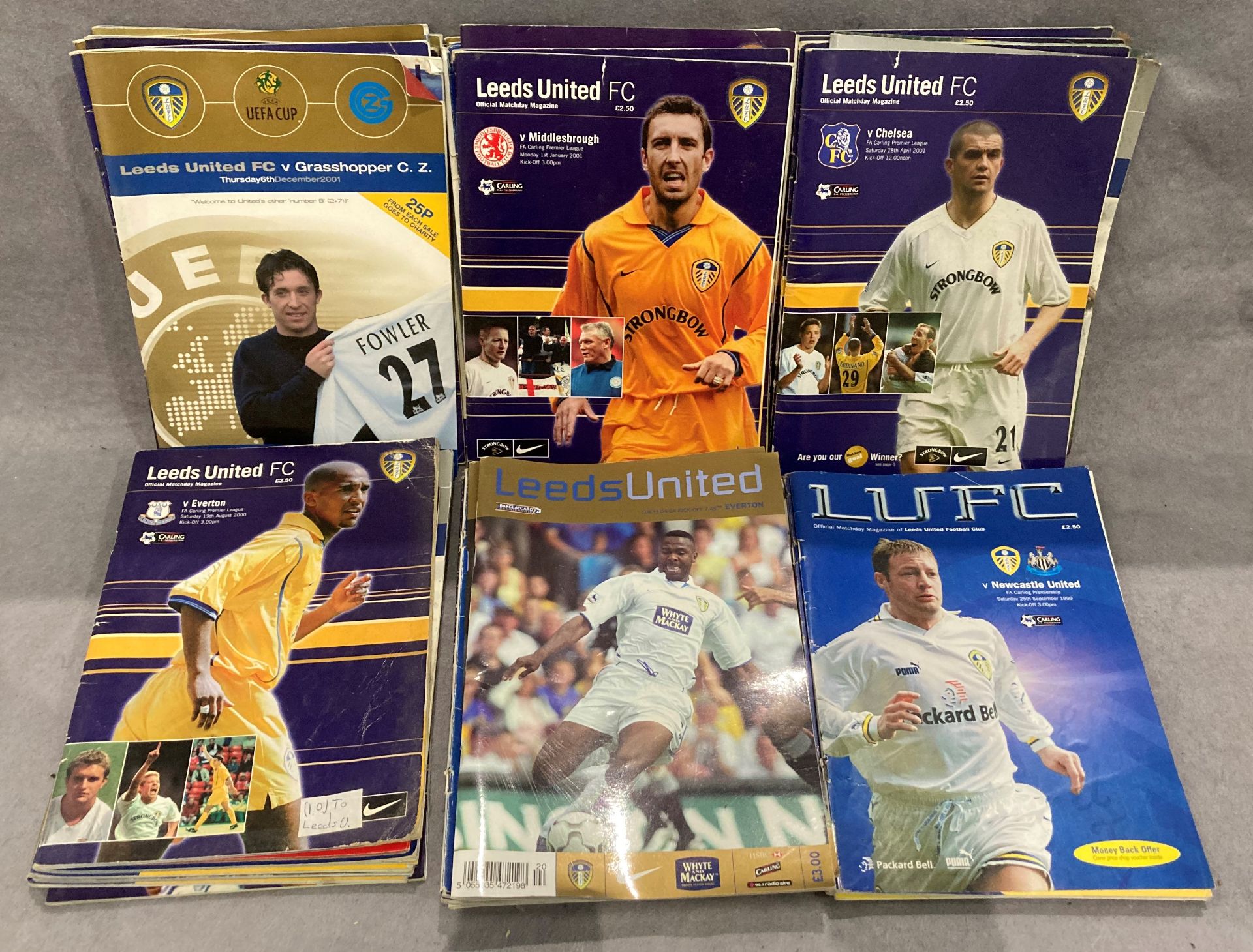 Collection of Leeds United mainly home programmes - late 1990's/early 2000's including some - Image 2 of 3