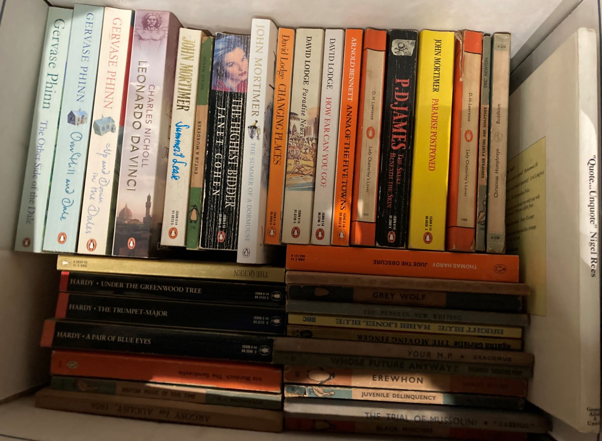 Contents to three boxes - hard and paperback books including a quantity of vintage and modern - Image 3 of 7