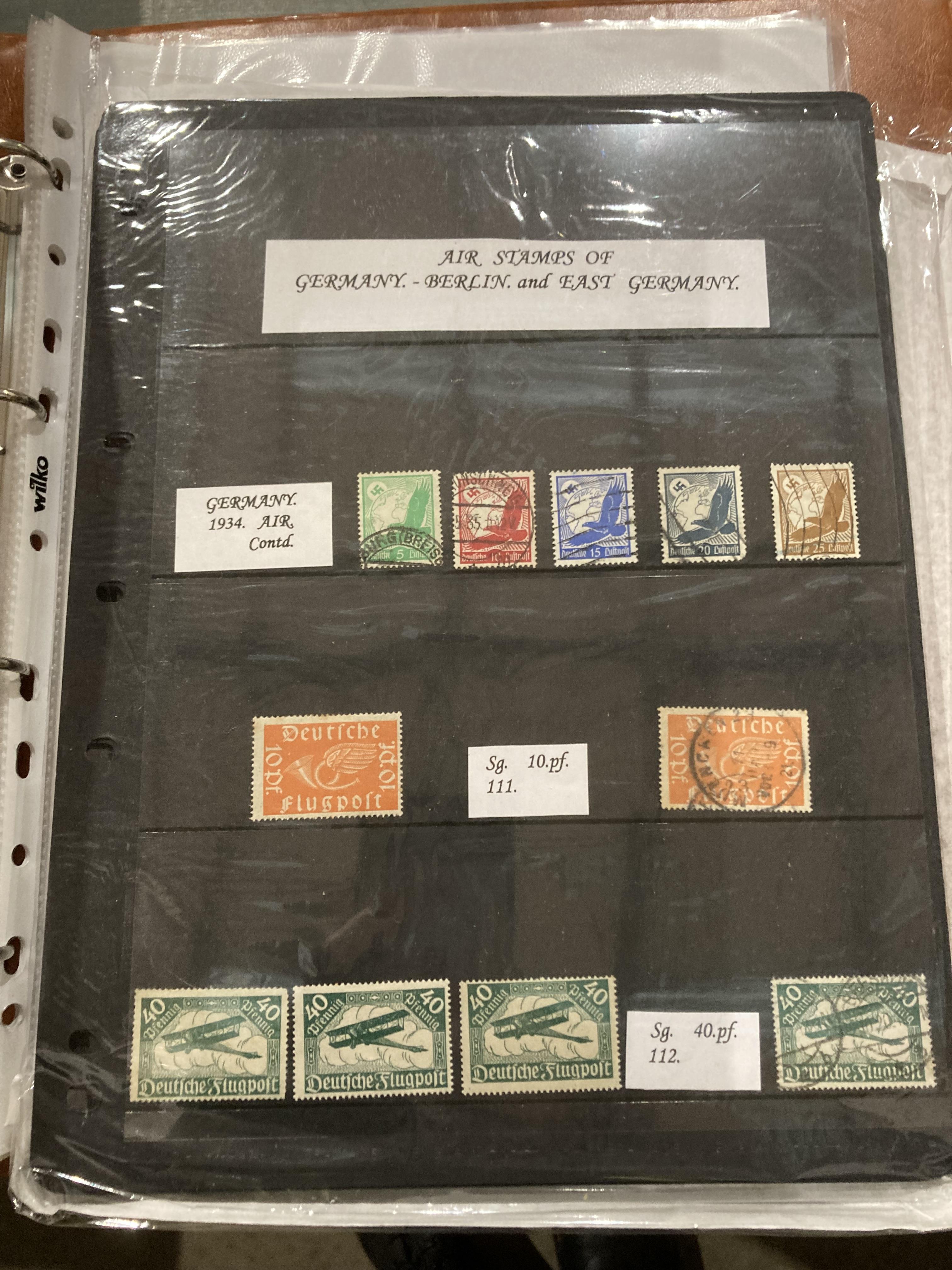 Contents to box nine stamp albums and contents - Germany and Netherlands stamps including German - Image 8 of 11