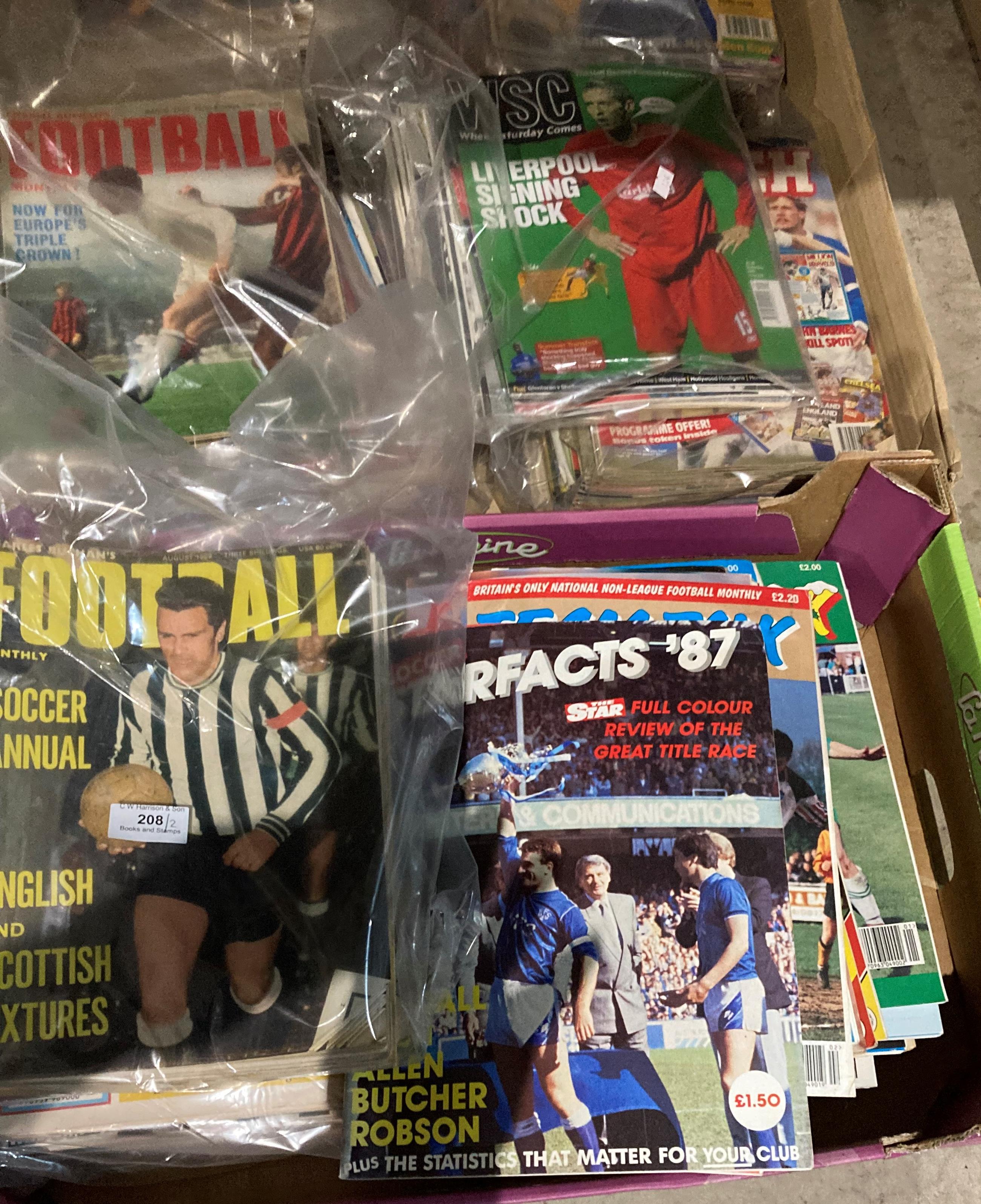 Contents to a large tray and a box - a large quantity of Football magazines and Charles Buchan's - Image 7 of 7
