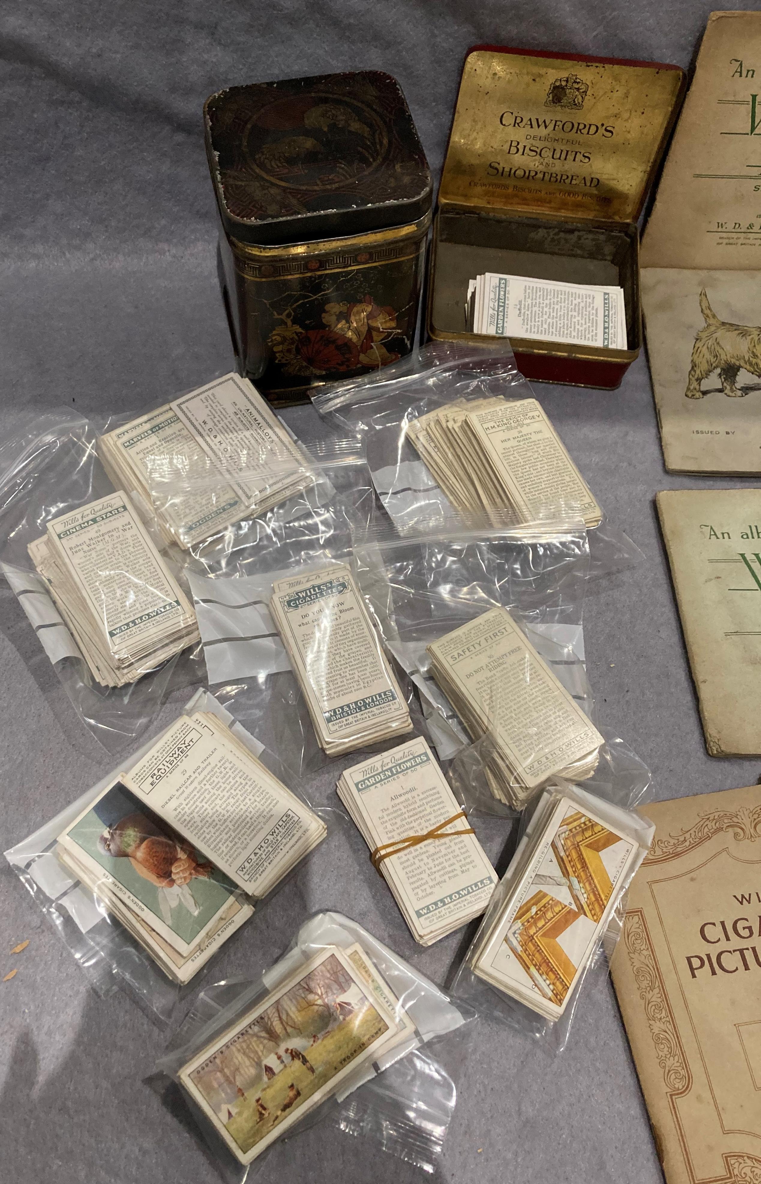 Contents to tray - a quantity of incomplete sets of cigarette cards including Will's Safety First - Image 2 of 3