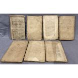 Contents to tray - seven volumes being The Civil Ecclesiastical, Literacy,