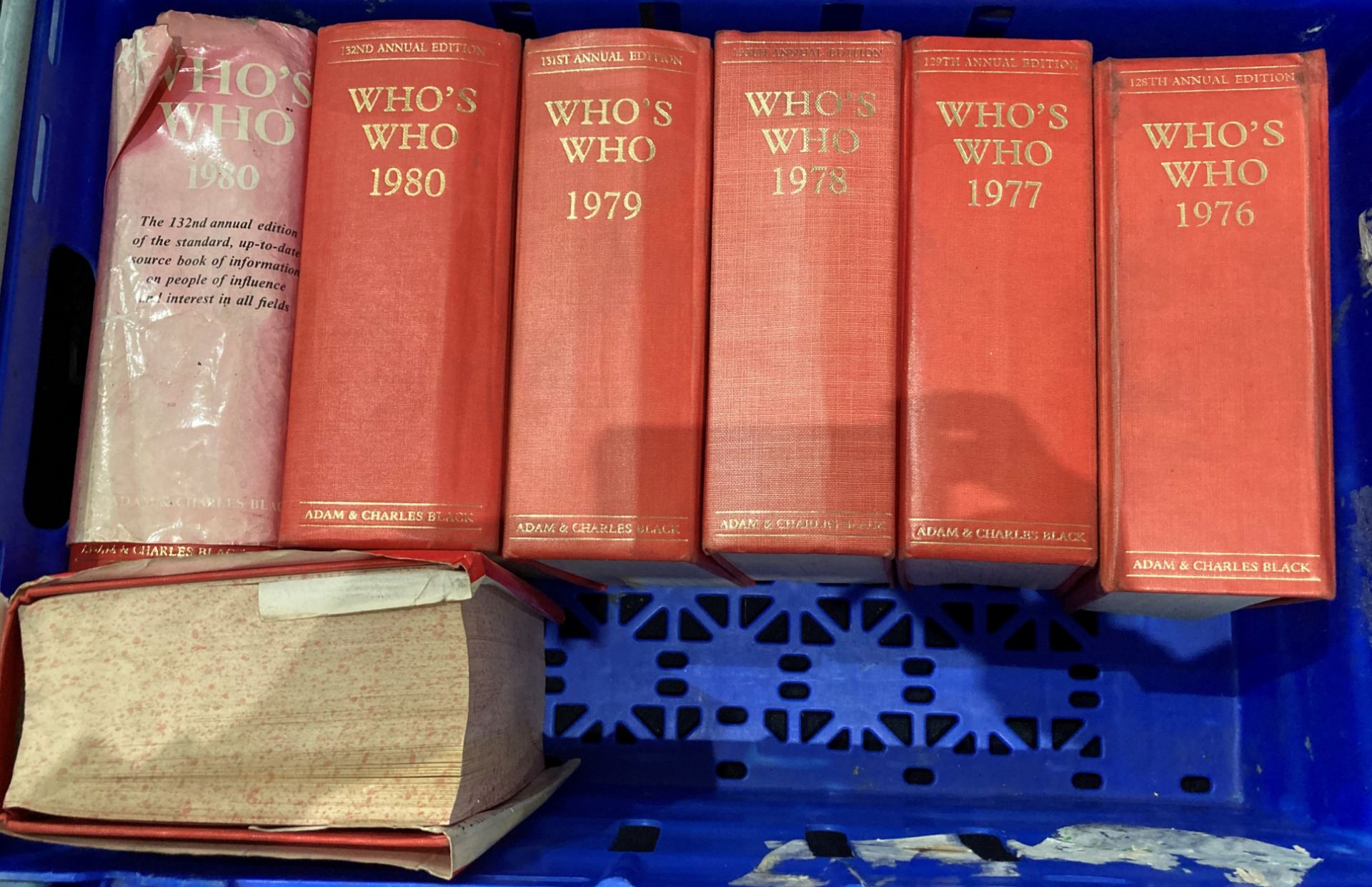 Contents to four crates - twenty -four volumes Who's Who, - Image 5 of 5