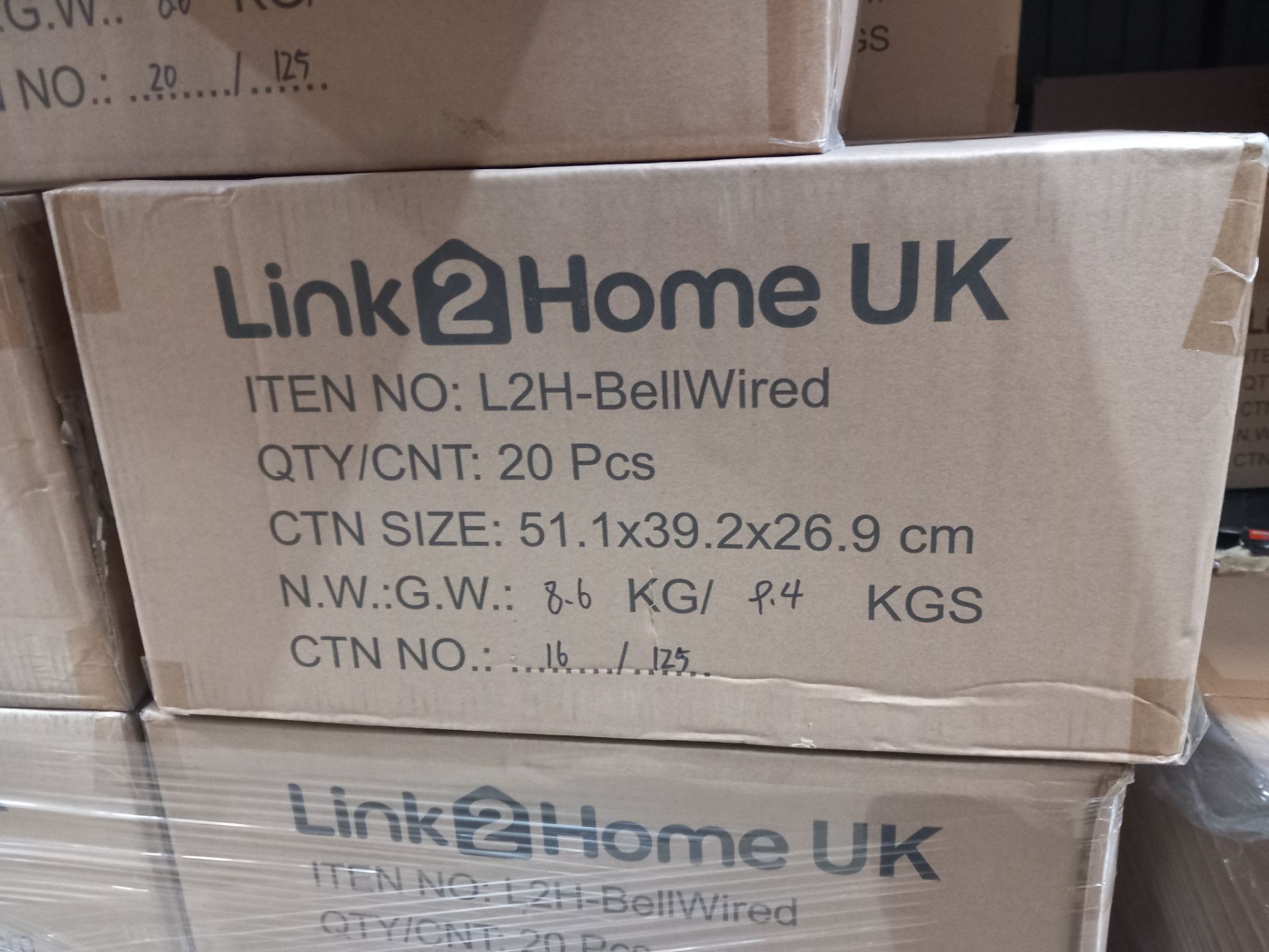 20 x Link2Home 'L2H BellWired' Hard Wired Doorbells/Cameras - New, boxed stock RRP £99.99 each. - Image 17 of 17