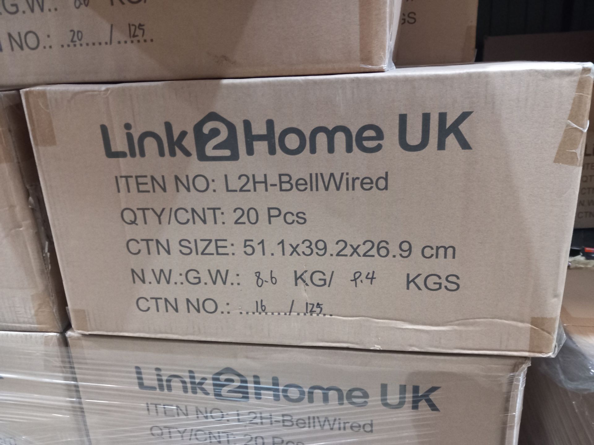 40 x Link2Home 'L2H BellWired' Hard Wired Doorbells/Cameras - New, boxed stock RRP £99.99 each. - Image 15 of 15