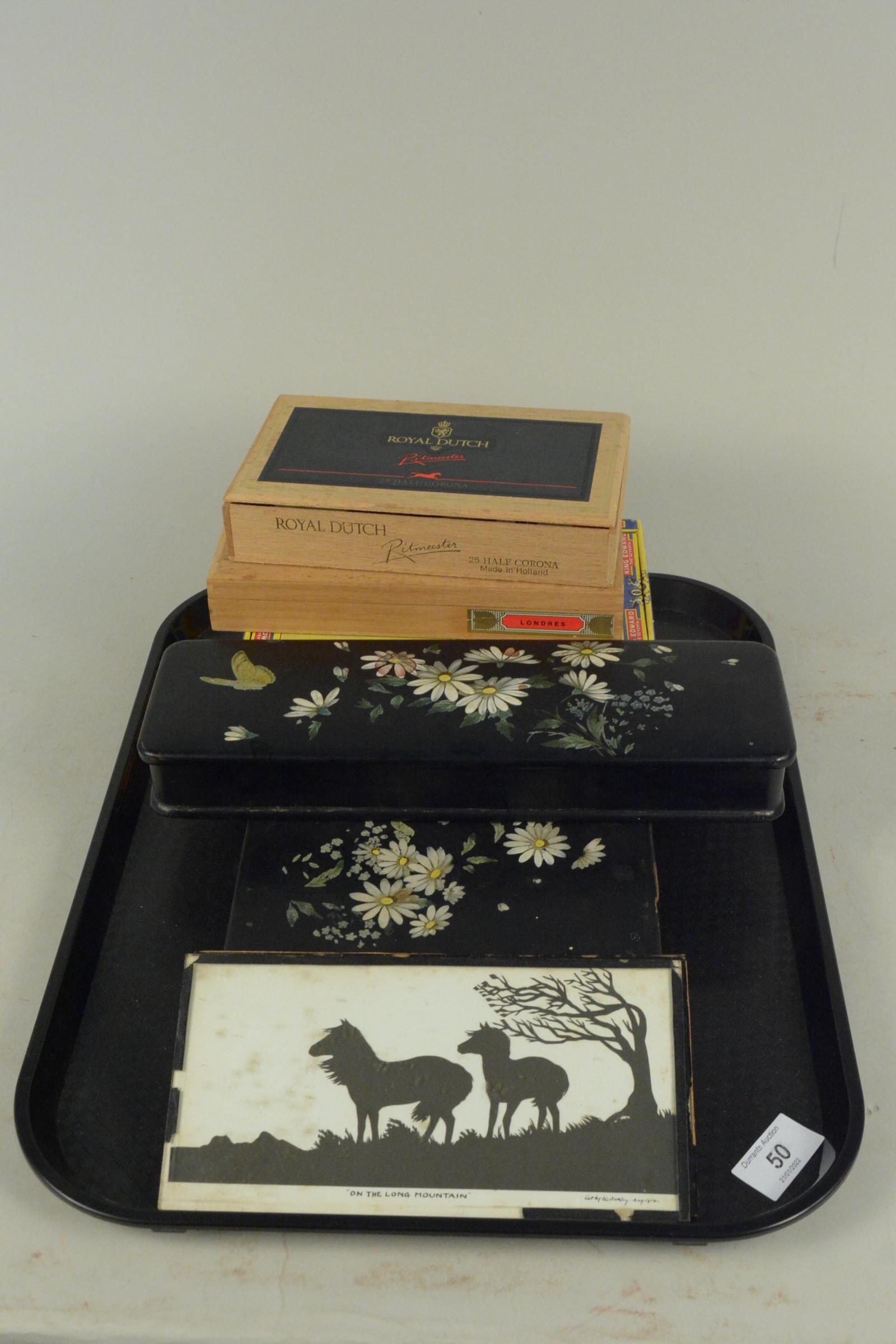 Two Japanese lacquer boxes,