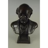 An early 20th Century American bronze portrait bust depicting James Leon Williams,