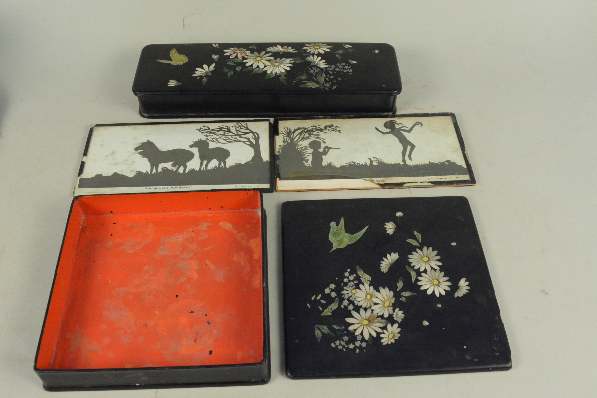 Two Japanese lacquer boxes, - Image 2 of 3