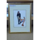 A framed print produced for a charity auction in 2012,