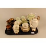 A Grosvenor china six setting coffee set,