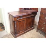 A late 19th Century walnut sideboard base