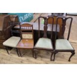 Four assorted 19th Century and later dining chairs