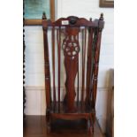 A 20th Century mahogany stick stand