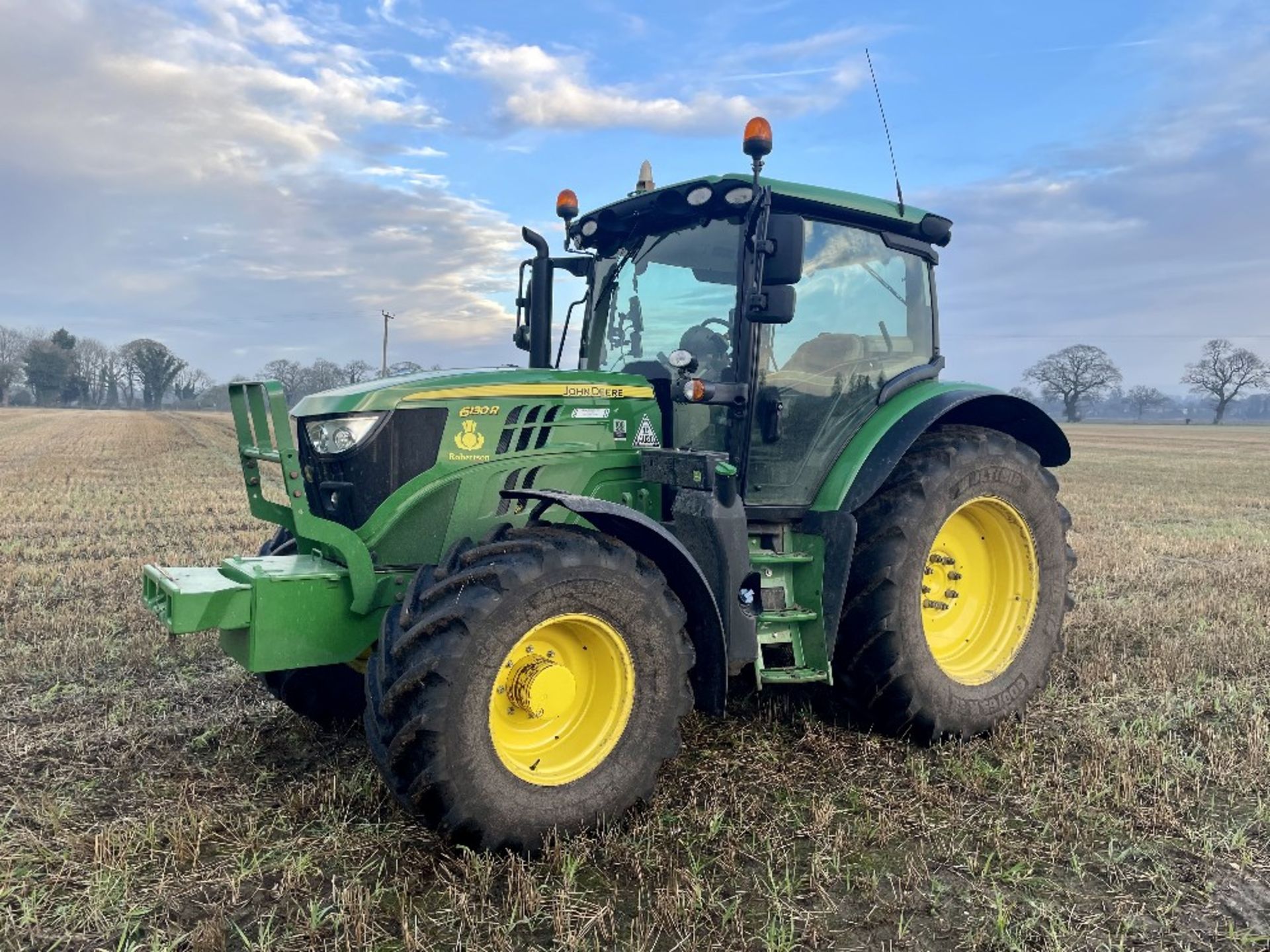 2018 John Deere 6130R 4wd Tractor, approx 1080 hours, Reg No.