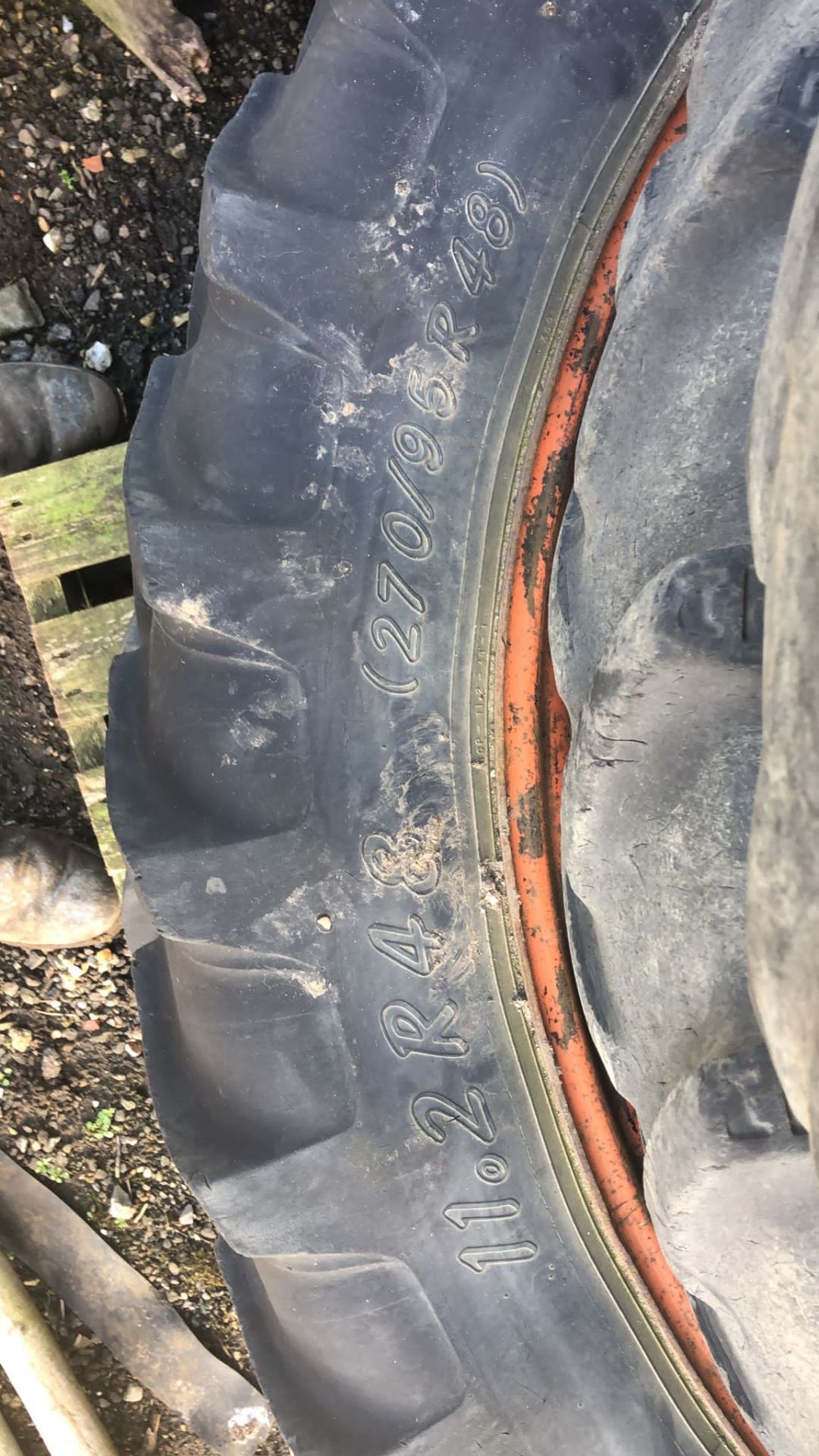 Set of row crop wheels to fit Massey Ferguson. - Image 2 of 3