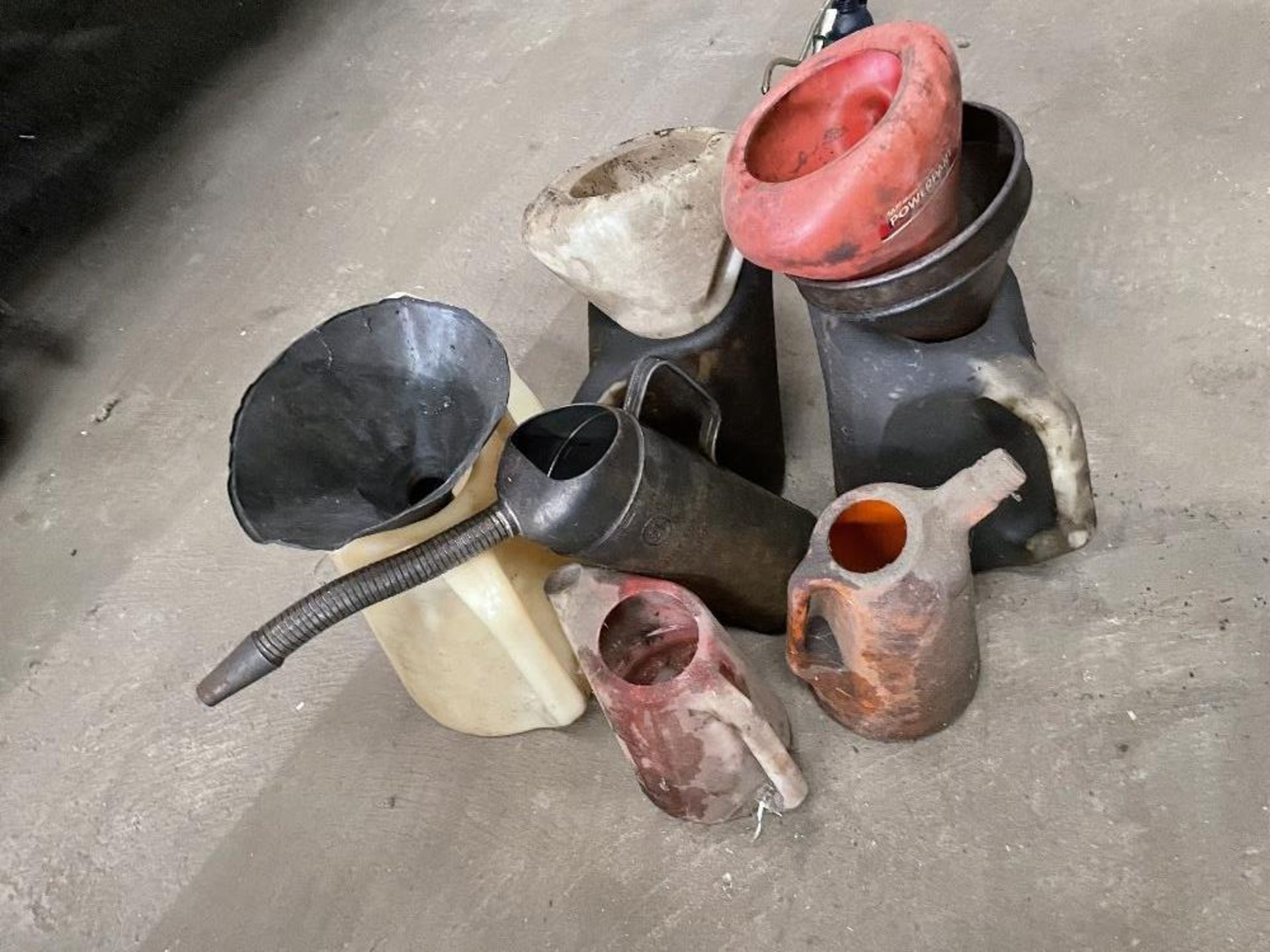 Quantity of Oil Jugs and Funnels - Image 2 of 2