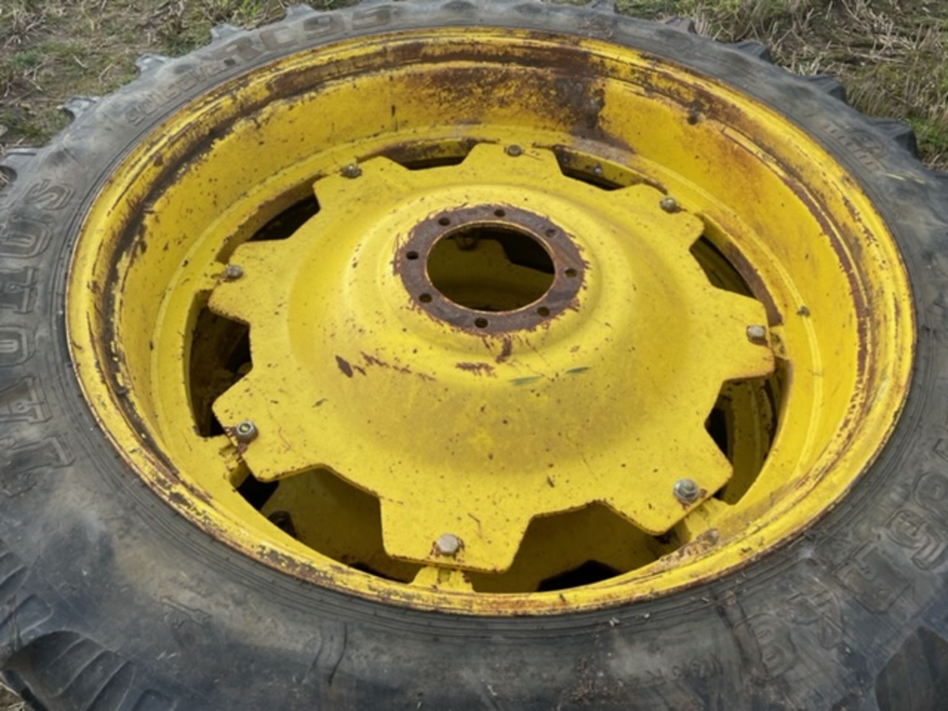 Pair of row crops wheels 340/85/R48 13.6 x 48. No VAT on this lot. - Image 4 of 4