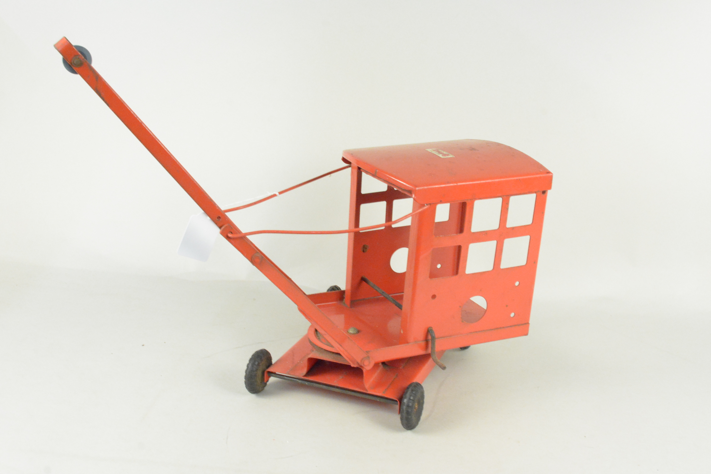 A vintage Triang red finish crane, - Image 3 of 3