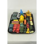 Mixed vintage die cast vehicles including Dinky, Lesney etc,