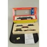 A boxed Hornby R2471B BR Co-Co diesel electric class 37 loco D6704 plus a Hornby train set