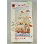 A boxed Airfix Classics Ships 'The Royal Sovereign' Series 9,