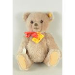 A Steiff Brummbar, jointed mohair bear with labels and button in ear,