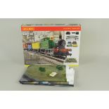 A boxed Hornby electric train set 'local freight' with trakmat