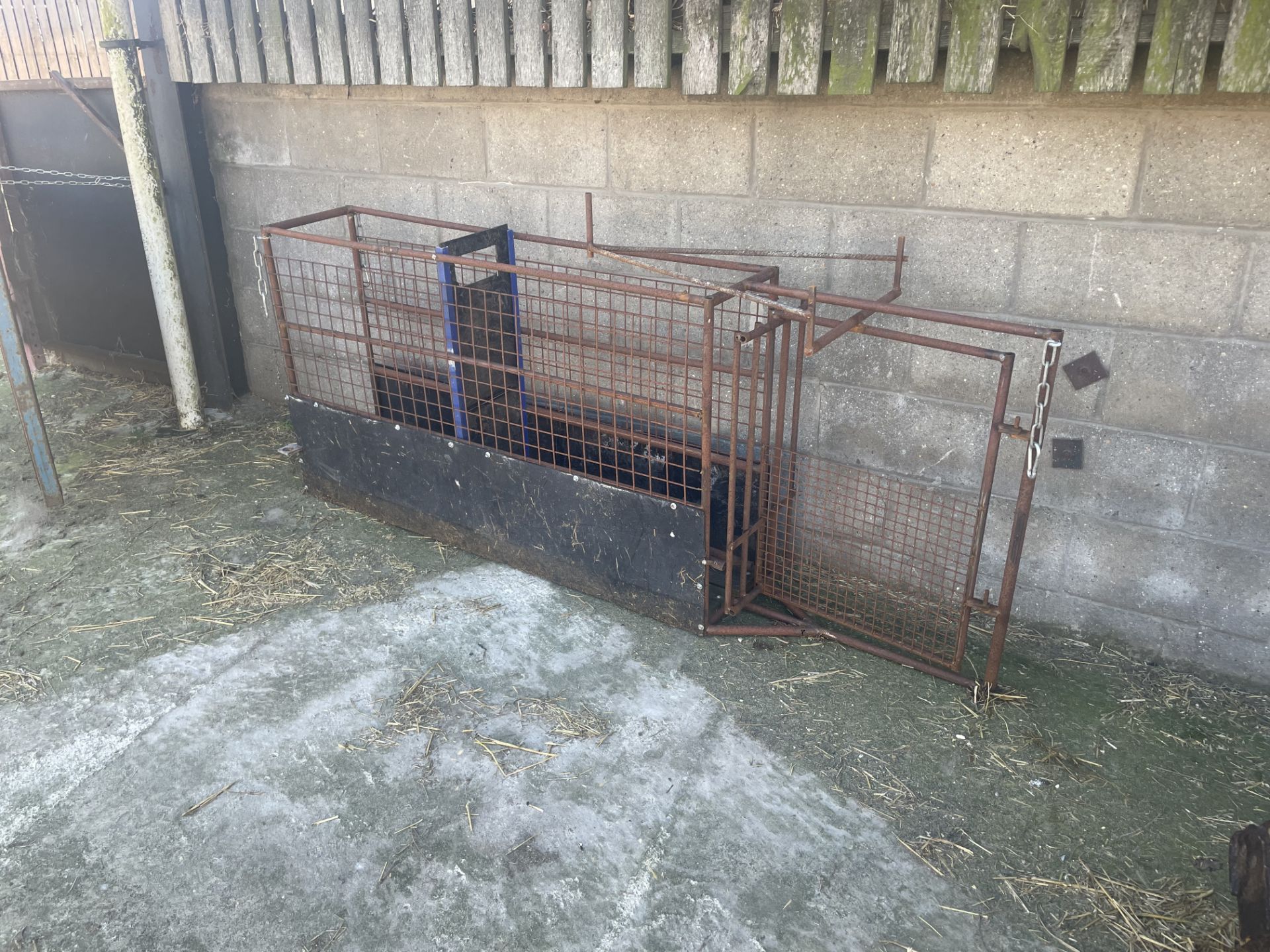 Drafting Crate for Livestock. Stored near Beccles, Suffolk.