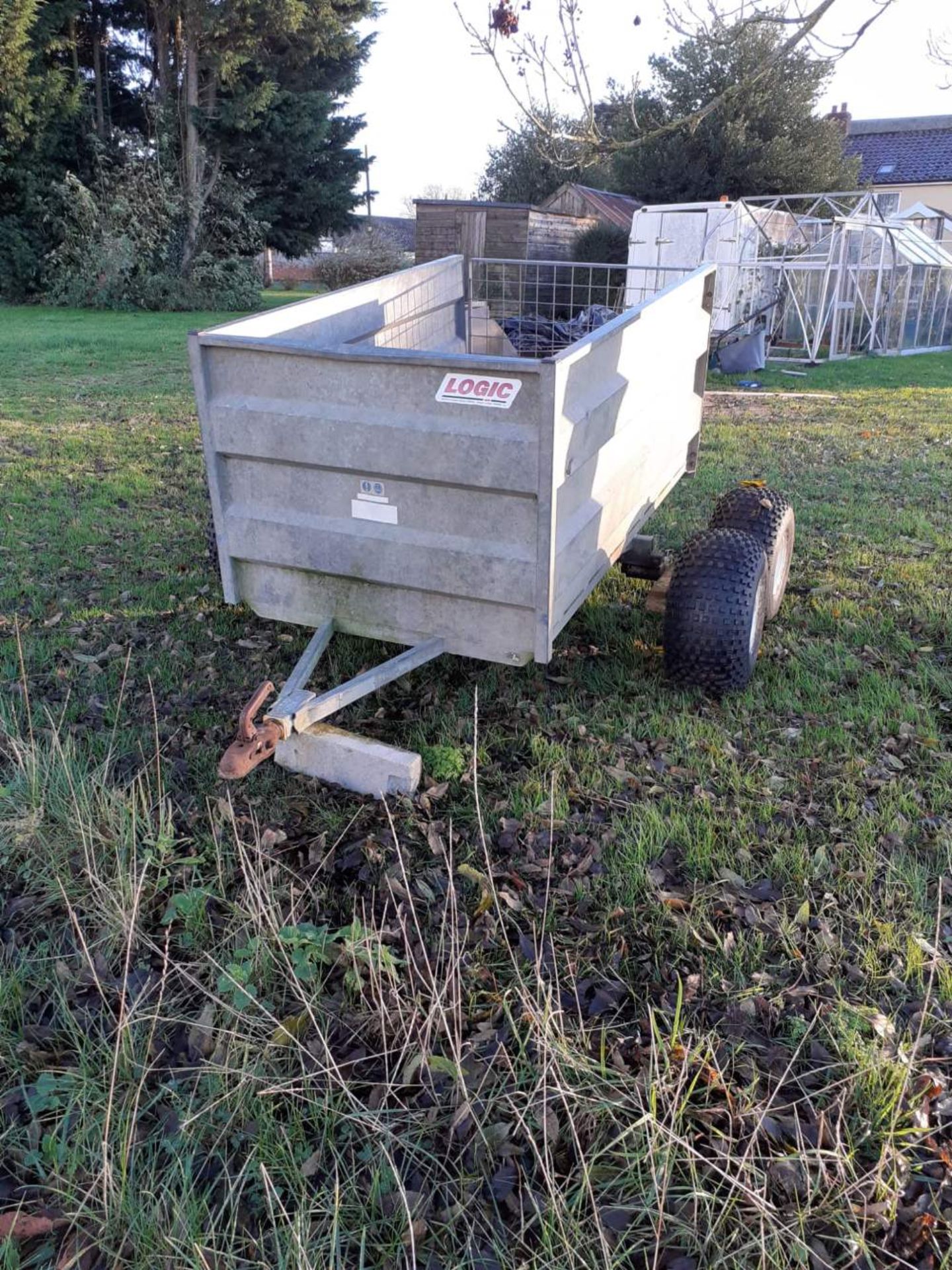 Logic Quad Trailer, had new tyres and floor. Stored near Badingham, Suffolk. - Image 2 of 3