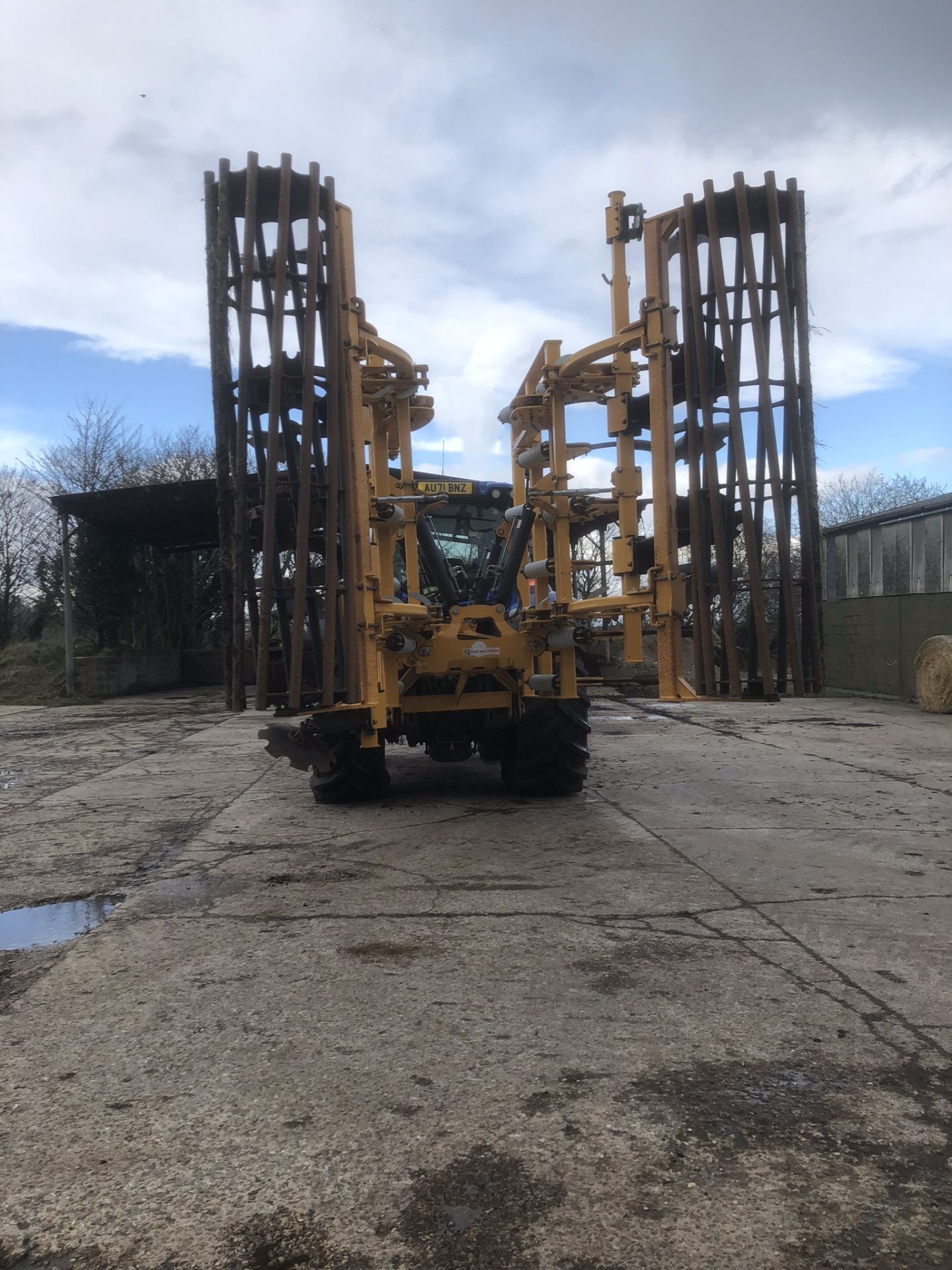 Staltech 5M cultivator, hydraulic folding. Stored near Haddiscoe, Norwich.