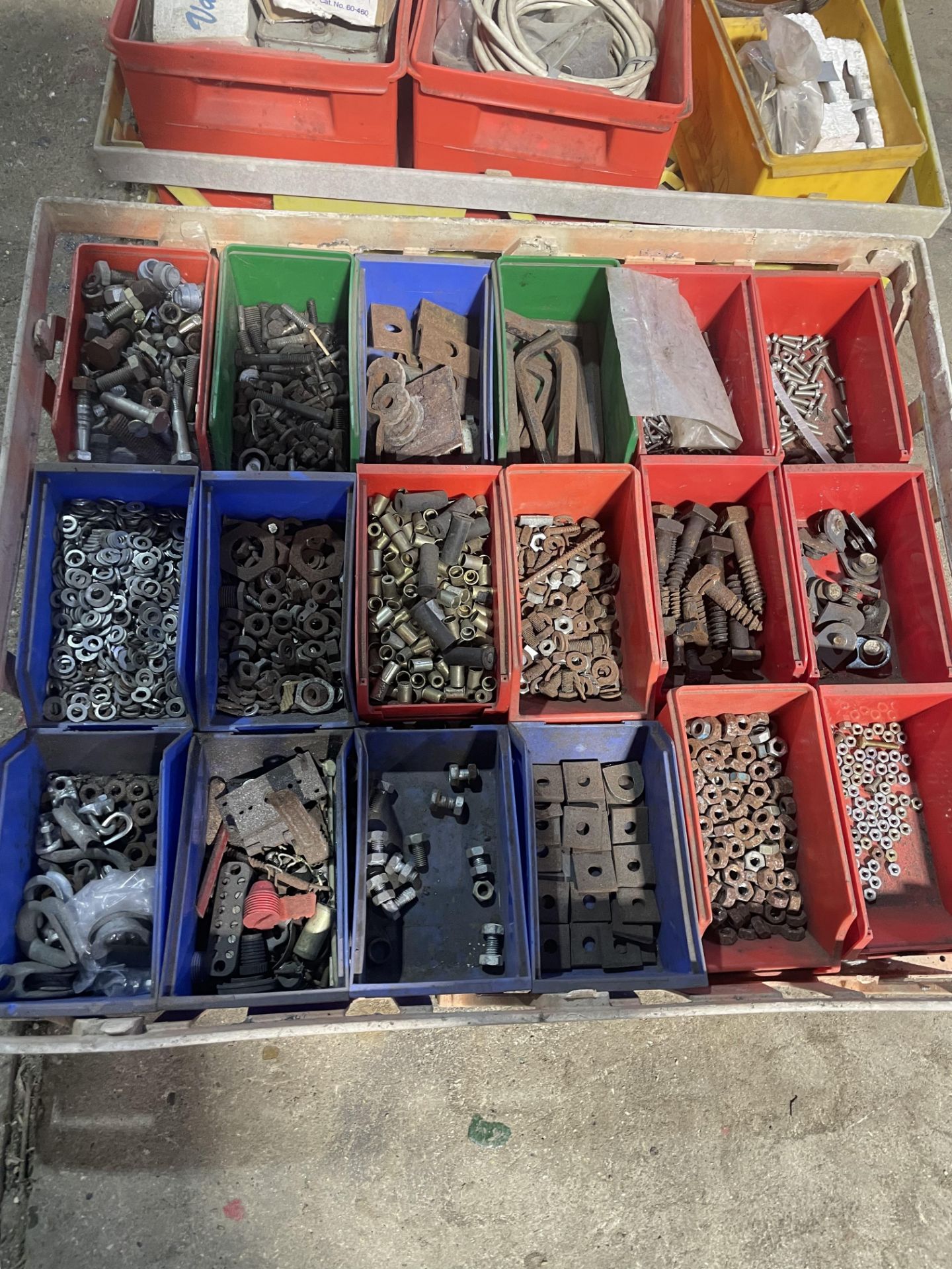 4 x boxes of nuts and bolts, fixings etc. Stored near Rushall, Diss. No VAT on this lot. - Image 2 of 5