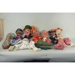 Very interesting vintage Punch and Judy puppets dating from the early part of last century and