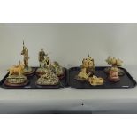 A collection of Border Fine Arts resin figurines of shooting interest,